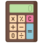 Icono de calculadora de consumo eléctrico