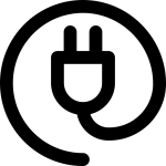 Icono de electrodomésticos eficientes
